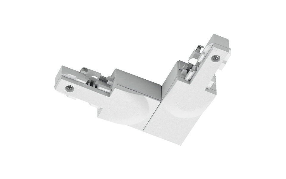 HLW LED Spanningsrail Doorverbinder Trion Dual - Mat Wit, 2 Fase, Aarde, Beam Angle Verstelbaar