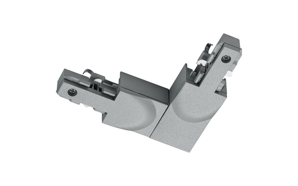 HLW LED Trion Dual Spanningsrail Doorverbinder - LED lamp & Beam Angle verstelbaar, mat titaan HLW LED Trion Dual Spanningsrail Doorverbinder - LED lamp & Beam Angle verstelbaar, mat titaan