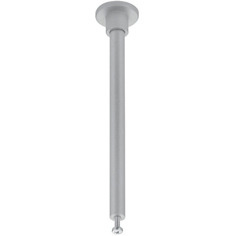 Spanningsrail Ophangset 12cm Mat Titaan - 2 Stuks, ideaal voor LED lampen
