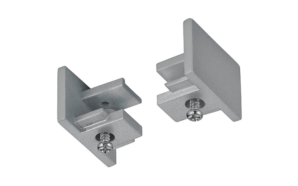 HLW LED Spanningsrail Eindkap 2 Stuks Mat Titaan – Trion Dual 2 Fase voor LED lamp HLW LED Spanningsrail Eindkap 2 Stuks Mat Titaan – Trion Dual 2 Fase voor LED lamp