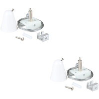 Spanningsrail Ophangset 2 Pack Wit - Voor LED lamp & Vloerlamp