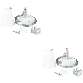 Spanningsrail Ophangset 2 Pack Wit - Voor LED lamp & Vloerlamp Spanningsrail Ophangset 2 Pack Wit - Voor LED lamp & Vloerlamp
