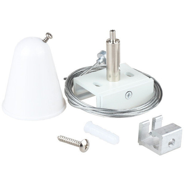 HLW LED Spanningsrail Ophangset 2 Pack Wit - Ideaal voor LED lamp en Witte Vloerlamp HLW LED Spanningsrail Ophangset 2 Pack Wit - Ideaal voor LED lamp en Witte Vloerlamp