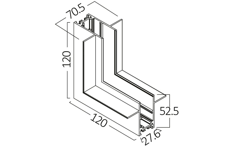 HLW LED Hoekstuk voor 48V Magnetische Track Rails - Zwart Inbouw LED Downlight, Beam Angle Verstelbaar HLW LED Hoekstuk voor 48V Magnetische Track Rails - Zwart Inbouw LED Downlight, Beam Angle Verstelbaar