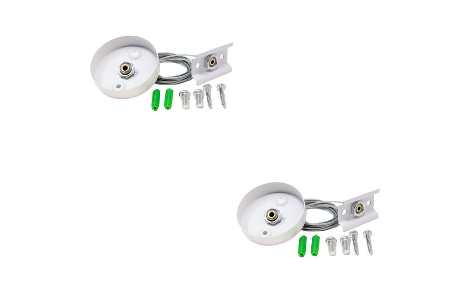 HLW LED Spanningsrail Ophangset 1 Meter Wit – Ideaal voor LED Lamp & Witte Vloerlamp