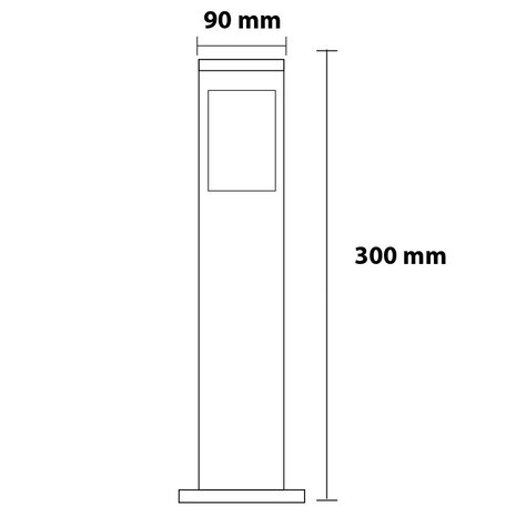HLW LED LED Vloerlamp Kavy 3 - Zwarte Vloerlamp & LED Buiten Wandlamp voor Tuin