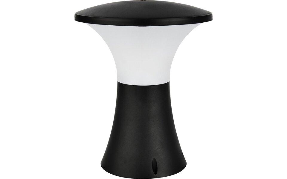 HLW LED Zwarte Vloerlamp Staand - LED Buiten Wandlamp Rond met E27 Fitting