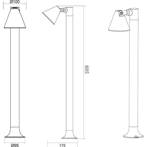 HLW LED Trion Kavani LED Tuinverlichting - Vloerlamp & Buiten Wandlamp met GU10 Fitting HLW LED Trion Kavani LED Tuinverlichting - Vloerlamp & Buiten Wandlamp met GU10 Fitting