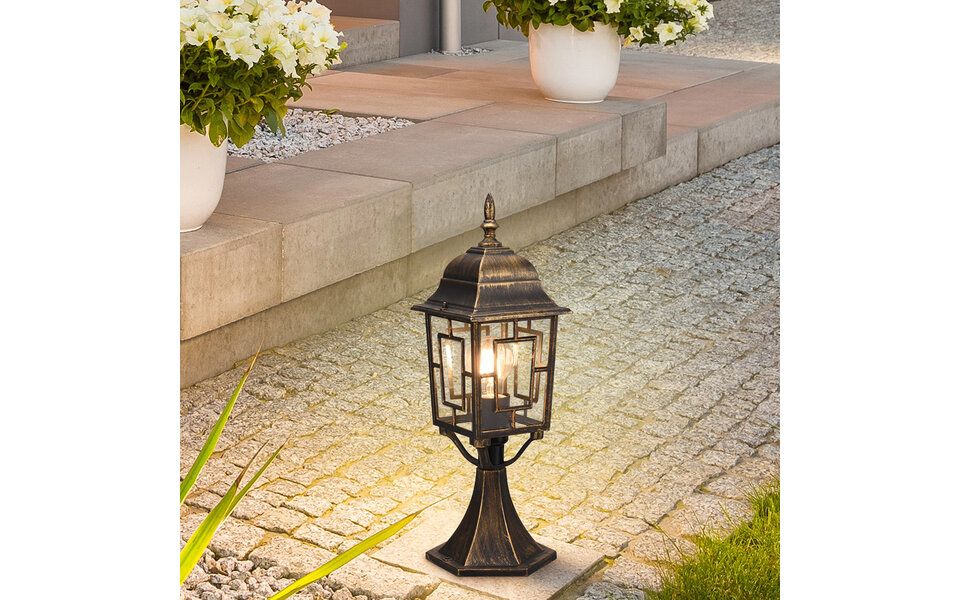 HLW LED Bronzen LED Vloerlamp met E27 Fitting - Waterdichte LED Buiten Wandlamp IP44