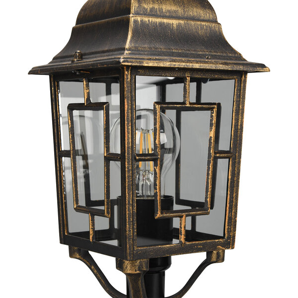 HLW LED Bronzen LED Vloerlamp met E27 Fitting - Waterdichte LED Buiten Wandlamp IP44 HLW LED Bronzen LED Vloerlamp met E27 Fitting - Waterdichte LED Buiten Wandlamp IP44