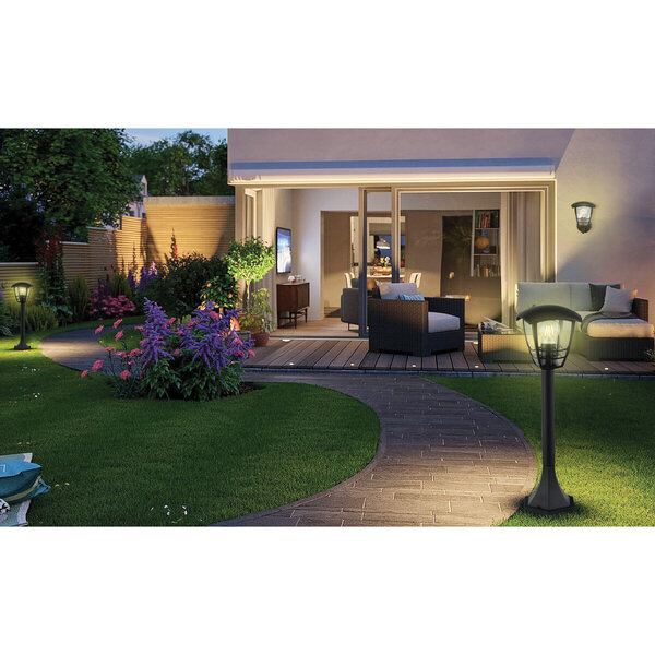 HLW LED Moderne LED Vloerlamp Narmy 3 - Zwarte Buitenlamp & Tuin Wandlamp, IP44