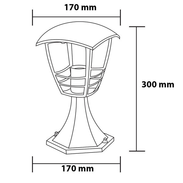 HLW LED Moderne LED Vloerlamp Narmy 3 - Zwarte Buitenlamp & Tuin Wandlamp, IP44