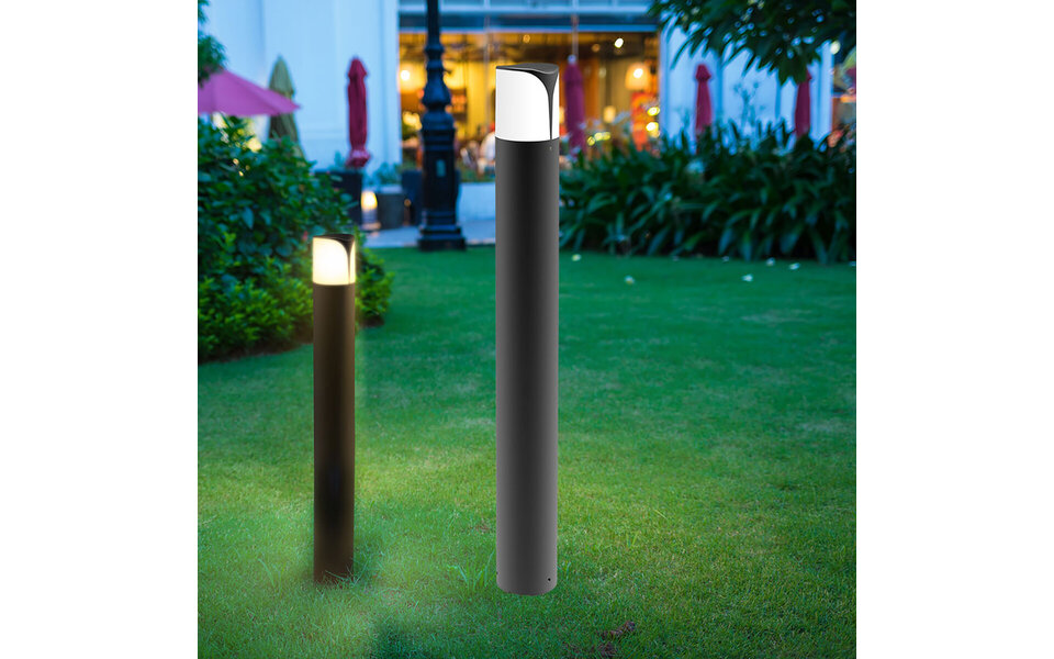 HLW LED LED Tuinverlichting Brinton Milan - Staande Buitenlamp & Tuin Wandlamp, 80cm, IP44