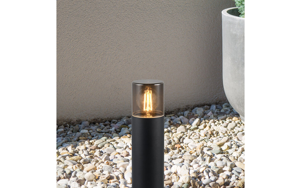 HLW LED LED Vloerlamp Mat Zwart - Waterdichte LED Buiten Wandlamp voor Tuin - IP44 Spatwaterdicht