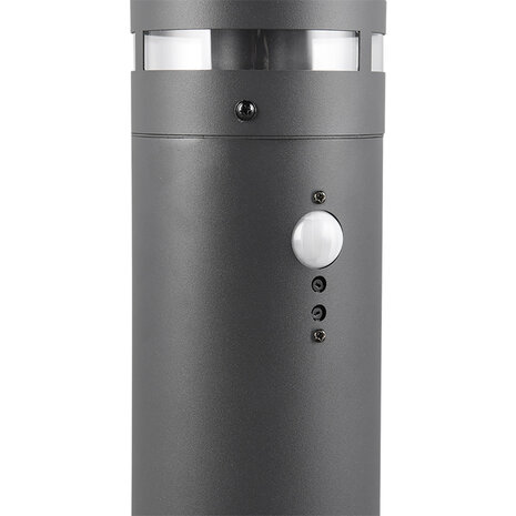 HLW LED LED Vloerlamp met Sensor - Metalen Buitenlamp Trion Paulo, E27, IP44