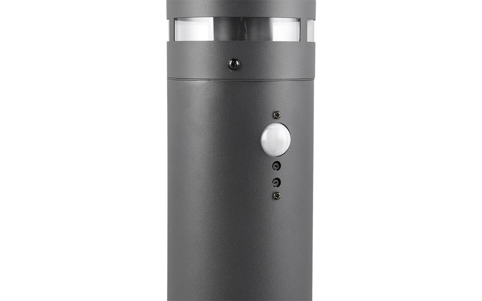 HLW LED LED Vloerlamp met Sensor - Metalen Buitenlamp Trion Paulo, E27, IP44