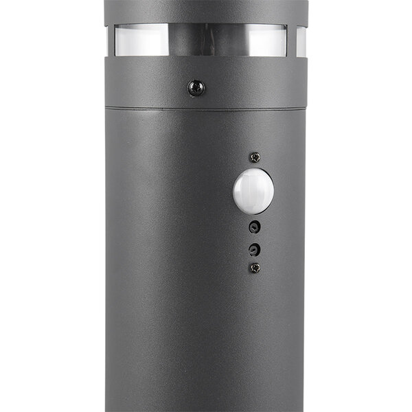 HLW LED LED Vloerlamp met Sensor - Metalen Buitenlamp Trion Paulo, E27, IP44