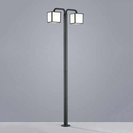 HLW LED LED Vloerlamp Buiten - Waterdichte Witte Tuin Wandlamp 10W Warm Wit 2700K–3000K