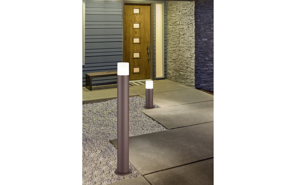 HLW LED LED Buiten Wandlamp & Vloerlamp Trion Hosina XL - Waterdicht IP44, Roestkleurig