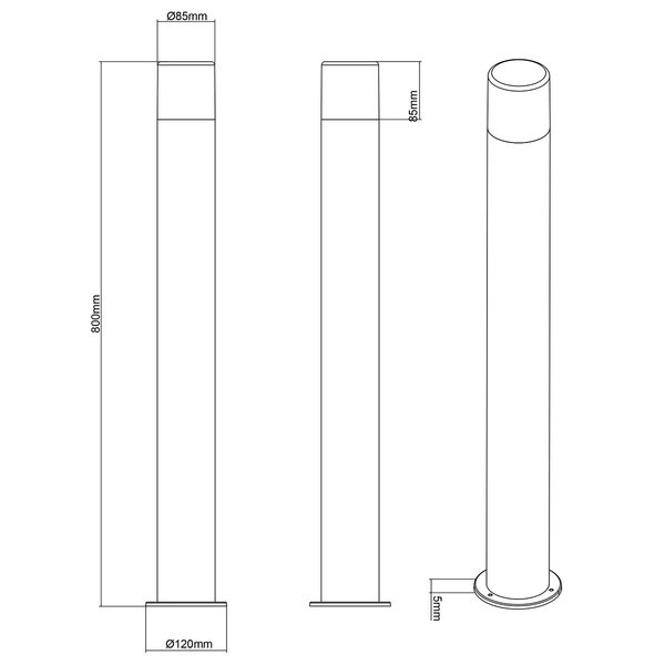 HLW LED LED Buiten Wandlamp & Vloerlamp Trion Hosina XL - Waterdicht IP44, Roestkleurig HLW LED LED Buiten Wandlamp & Vloerlamp Trion Hosina XL - Waterdicht IP44, Roestkleurig