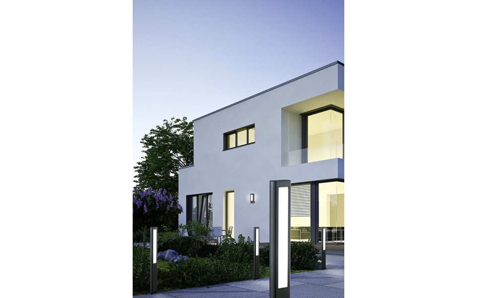 HLW LED Duurzame LED Vloerlamp & Tuin Wandlamp 10W - Trion Rhinon XL, Mat Antraciet