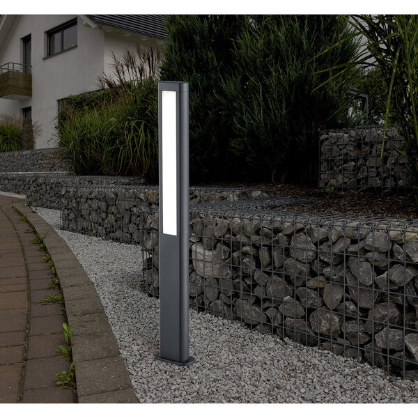 HLW LED Duurzame LED Vloerlamp & Tuin Wandlamp 10W - Trion Rhinon XL, Mat Antraciet