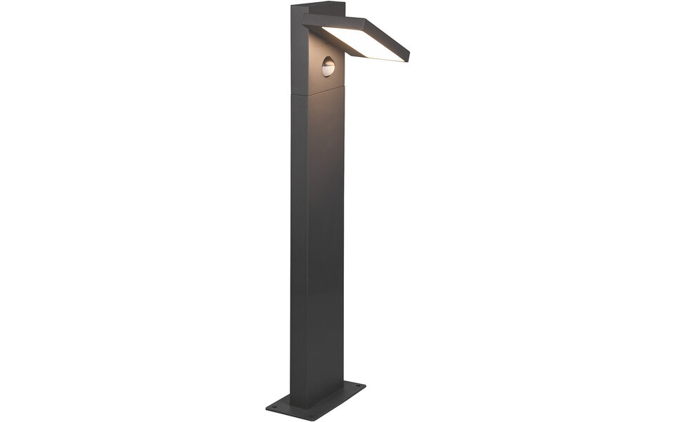 HLW LED LED Vloerlamp met Sensor en Verstelbare Beam Angle - Warm Wit 2700K–3000K - 8W LED Buiten Wandlamp