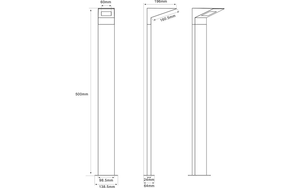 HLW LED LED Vloerlamp Trion Nilsona 8W Warm Wit 2700K-3000K Verstelbare Beam Angle HLW LED LED Vloerlamp Trion Nilsona 8W Warm Wit 2700K-3000K Verstelbare Beam Angle