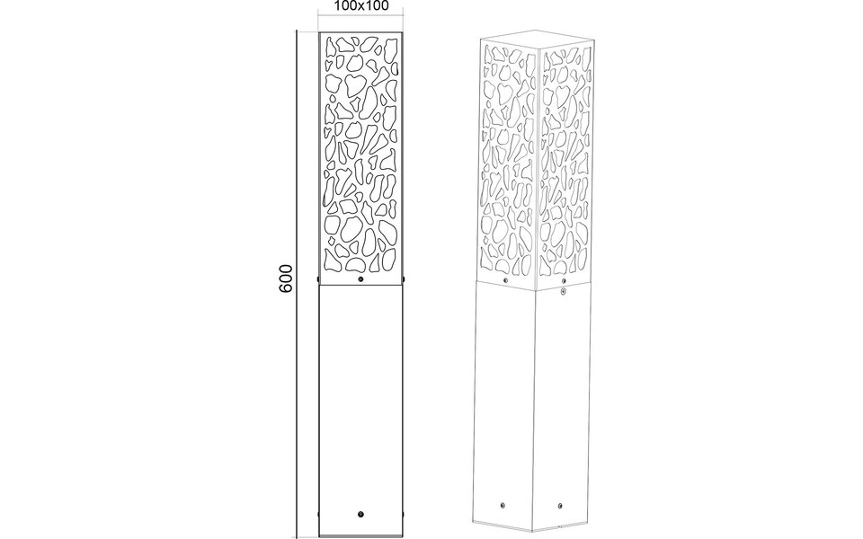 HLW LED LED Tuin Wandlamp met verstelbare Beam Angle - Staande Buitenlamp, Mat Antraciet RVS, E27 fitting
