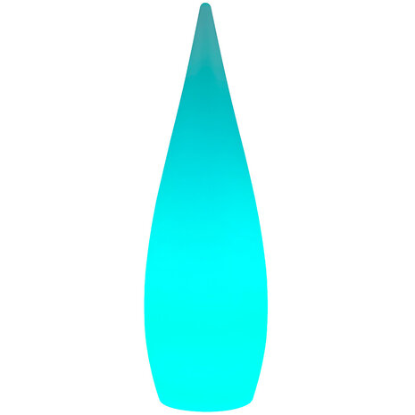 HLW LED LED Vloerlamp Trion Palina - Dimbaar RGBW, Warm Wit 2700K-3000K, Mat Wit