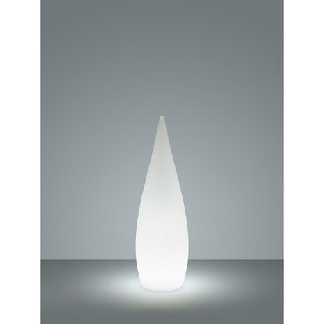 HLW LED LED Vloerlamp Trion Palina - Dimbaar RGBW, Warm Wit 2700K-3000K, Mat Wit