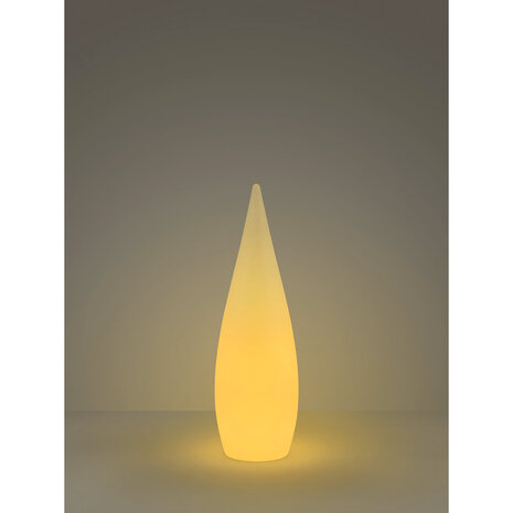 HLW LED LED Vloerlamp Trion Palina - Dimbaar RGBW, Warm Wit 2700K-3000K, Mat Wit