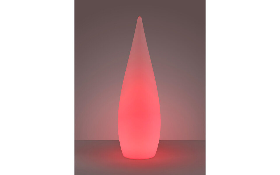 HLW LED LED Vloerlamp Trion Palina - Dimbaar, RGB Vloerlamp met Stoffen Kap en Warm Wit 2700K–3000K