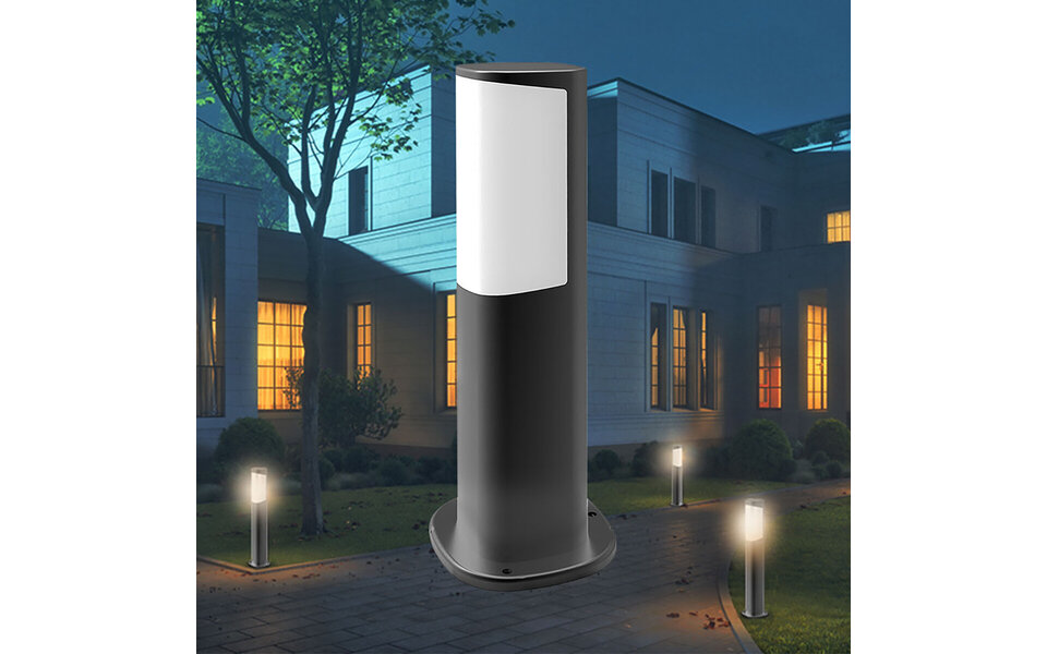 HLW LED LED Vloerlamp Buiten - Brinton Tarin 7W Warm Wit 2700K-3000K, Mat Antraciet HLW LED LED Vloerlamp Buiten - Brinton Tarin 7W Warm Wit 2700K-3000K, Mat Antraciet