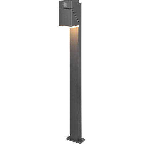 LED Vloerlamp & Buiten Wandlamp met Sensor - Warm Wit 7W LED, Beam Angle Verstelbaar