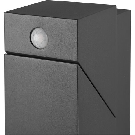 HLW LED LED Vloerlamp & Buiten Wandlamp met Sensor - Warm Wit 7W LED, Beam Angle Verstelbaar