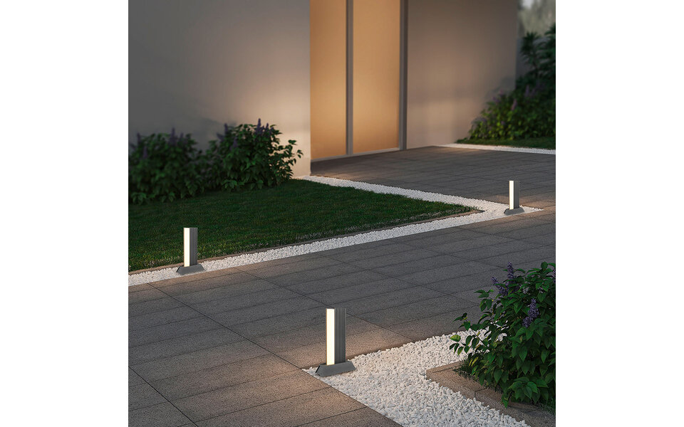 HLW LED LED Tuin Vloerlamp 11W Warm Wit 2700K–3000K - Beam Angle Verstelbaar - Antraciet