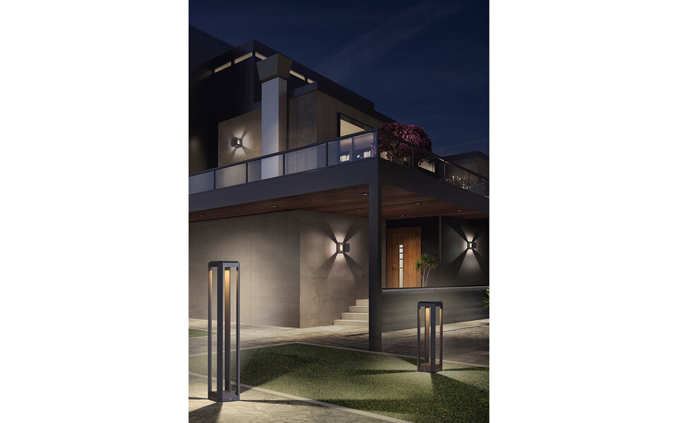 HLW LED LED Tuin Vloerlamp 11W Warm Wit 2700K–3000K IP65 Waterdicht Mat Antraciet