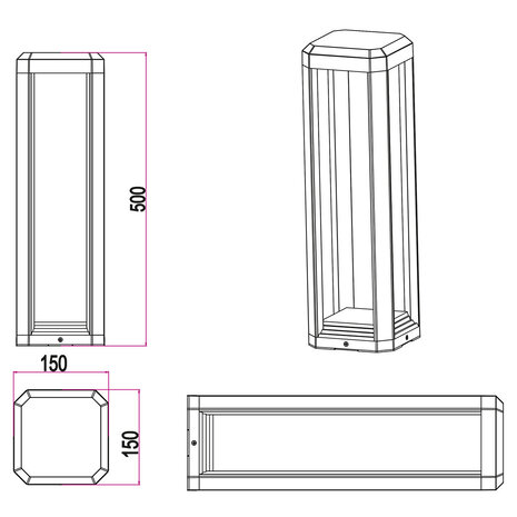 HLW LED LED Tuin Vloerlamp 11W Warm Wit 2700K–3000K IP65 Waterdicht Mat Antraciet HLW LED LED Tuin Vloerlamp 11W Warm Wit 2700K–3000K IP65 Waterdicht Mat Antraciet