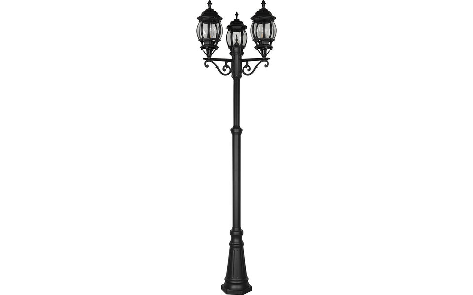 HLW LED Mat Zwarte LED Vloerlamp met 3 Lichtpunten - Duurzame LED Buiten Wandlamp HLW LED Mat Zwarte LED Vloerlamp met 3 Lichtpunten - Duurzame LED Buiten Wandlamp