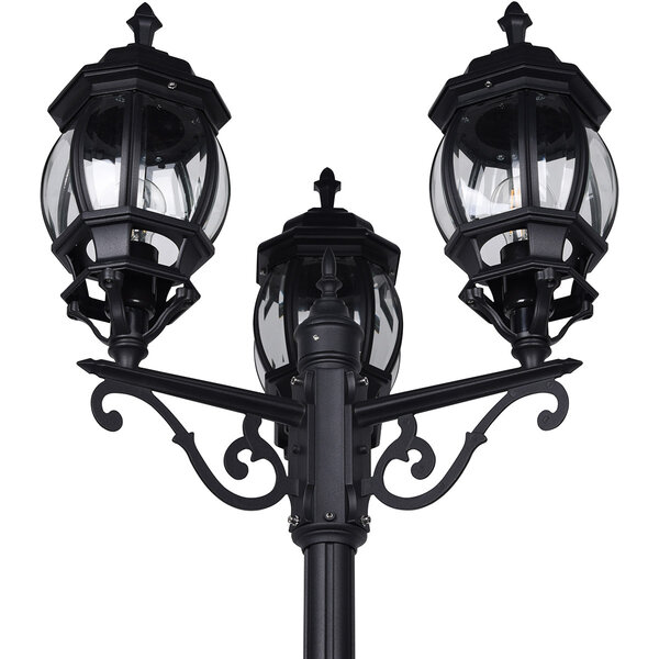 HLW LED Mat Zwarte LED Vloerlamp met 3 Lichtpunten - Duurzame LED Buiten Wandlamp HLW LED Mat Zwarte LED Vloerlamp met 3 Lichtpunten - Duurzame LED Buiten Wandlamp