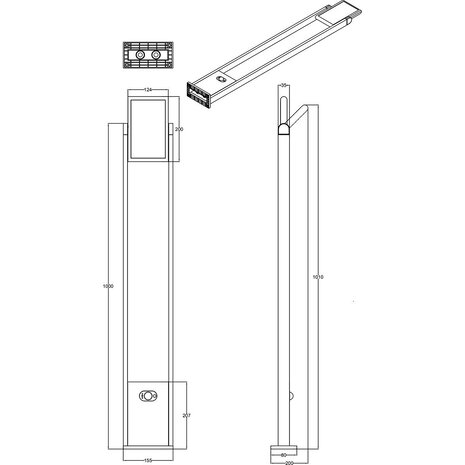 HLW LED LED Tuin Wandlamp met Sensor & Verstelbare Beam Angle - 5W LED Buitenlamp