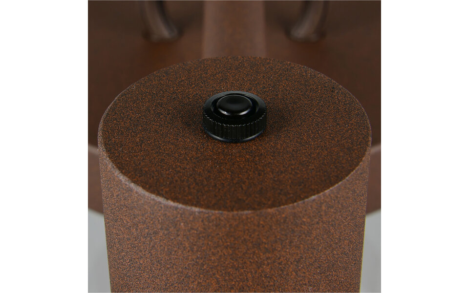 HLW LED LED Vloerlamp en LED Buiten Wandlamp - Roestkleurige Tuin Wandlamp, 3-lichts, IP44