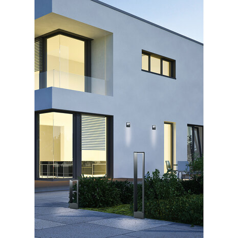 HLW LED Waterdichte LED Vloerlamp en Buiten Wandlamp 9W - Warm Wit 2700K–3000K