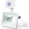 HLW LED LED Bouwlamp 20W met Sensor - Waterdichte LED Bouwlamp & Wandlamp IP65, Natuurlijk Wit