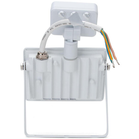 HLW LED LED Bouwlamp 20W met Sensor - Waterdichte LED Bouwlamp & Wandlamp IP65, Natuurlijk Wit