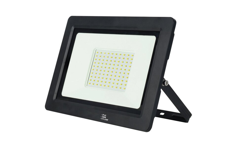 HLW LED Waterdichte LED Bouwlamp 100W - IP65, Koud Wit 6000K, Energiezuinig
