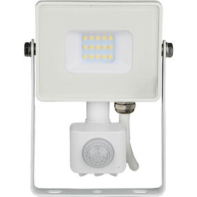 LED Bouwlamp 10W met Sensor - Warm Wit 3000K - Mat Wit LED Bouwlamp 10W met Sensor - Warm Wit 3000K - Mat Wit