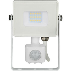 LED Bouwlamp 10W met Sensor - Natuurlijk Wit 4000K Mat Wit LED Bouwlamp 10W met Sensor - Natuurlijk Wit 4000K Mat Wit