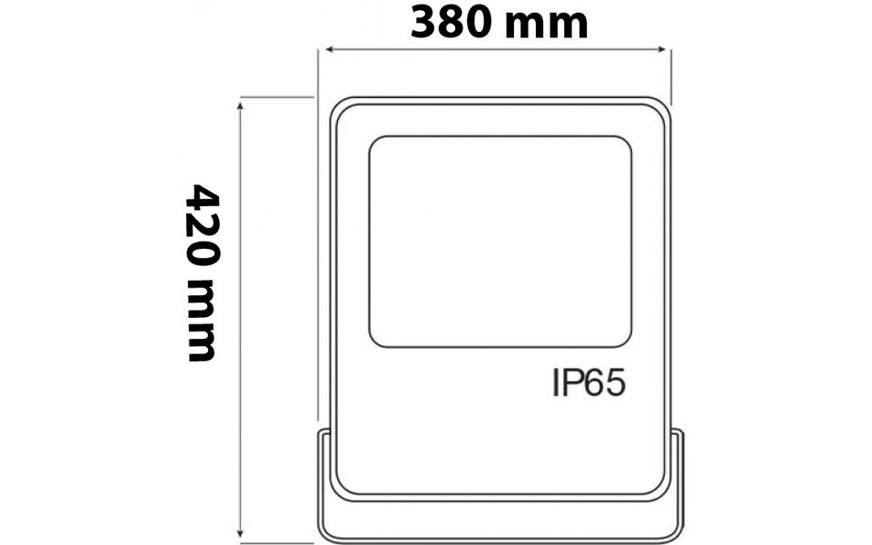 HLW LED LED Bouwlamp 300W - Waterdicht IP65, Koud Wit 6000K, Robuust & Waterdicht